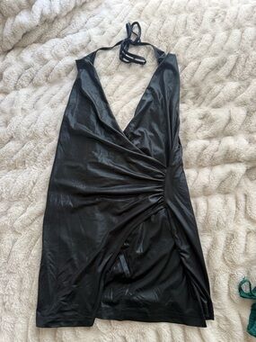 Princess Polly Black One-Shoulder Ruched Mini Dress